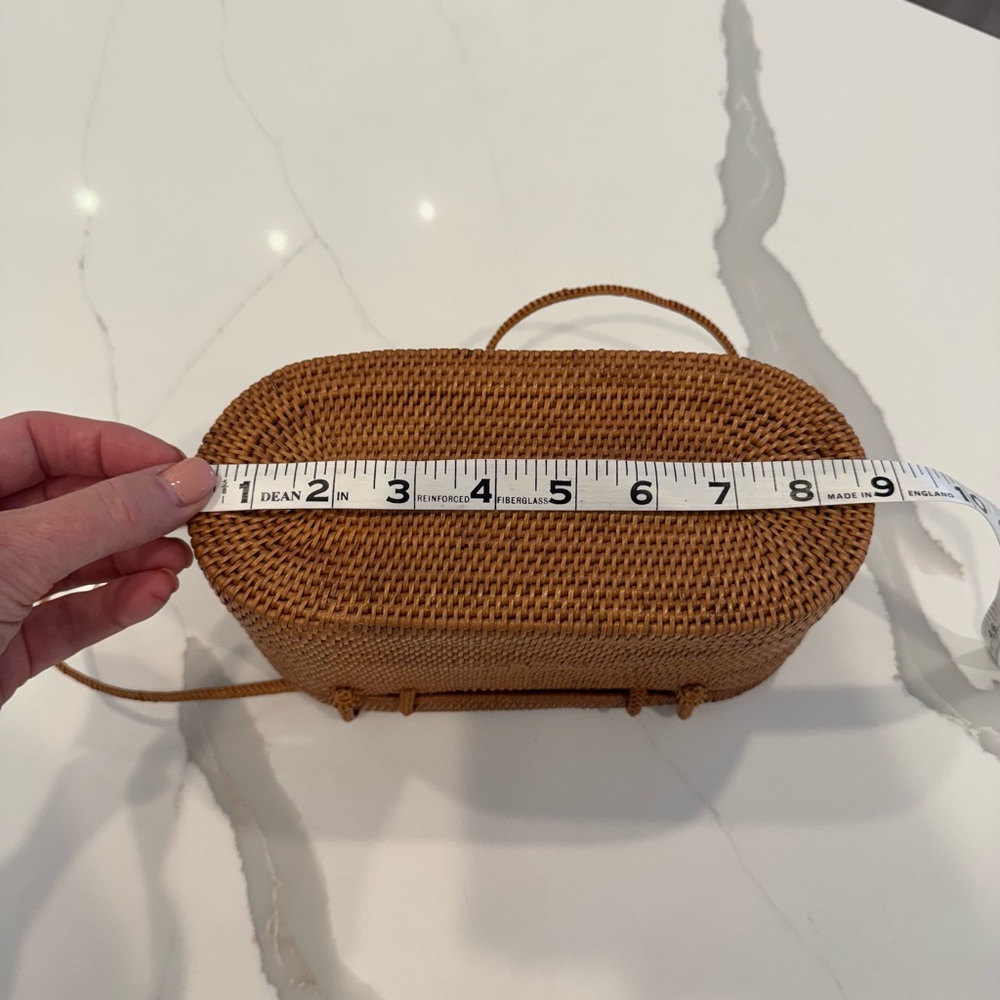 Elegant Woven Mini Bag in Rich Brown - Picture 6 of 7